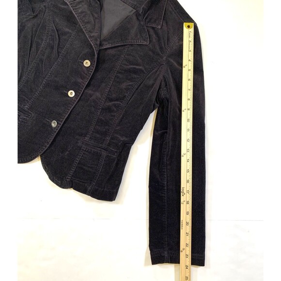 Jordache Jacket Womens L Corduroy Crop Blazer‎ Vintage Button Night Out Date - Picture 4 of 7